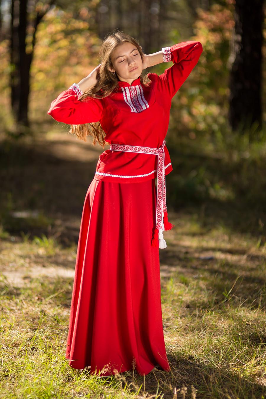 Underwear Women in Slavic costumes in Zibo